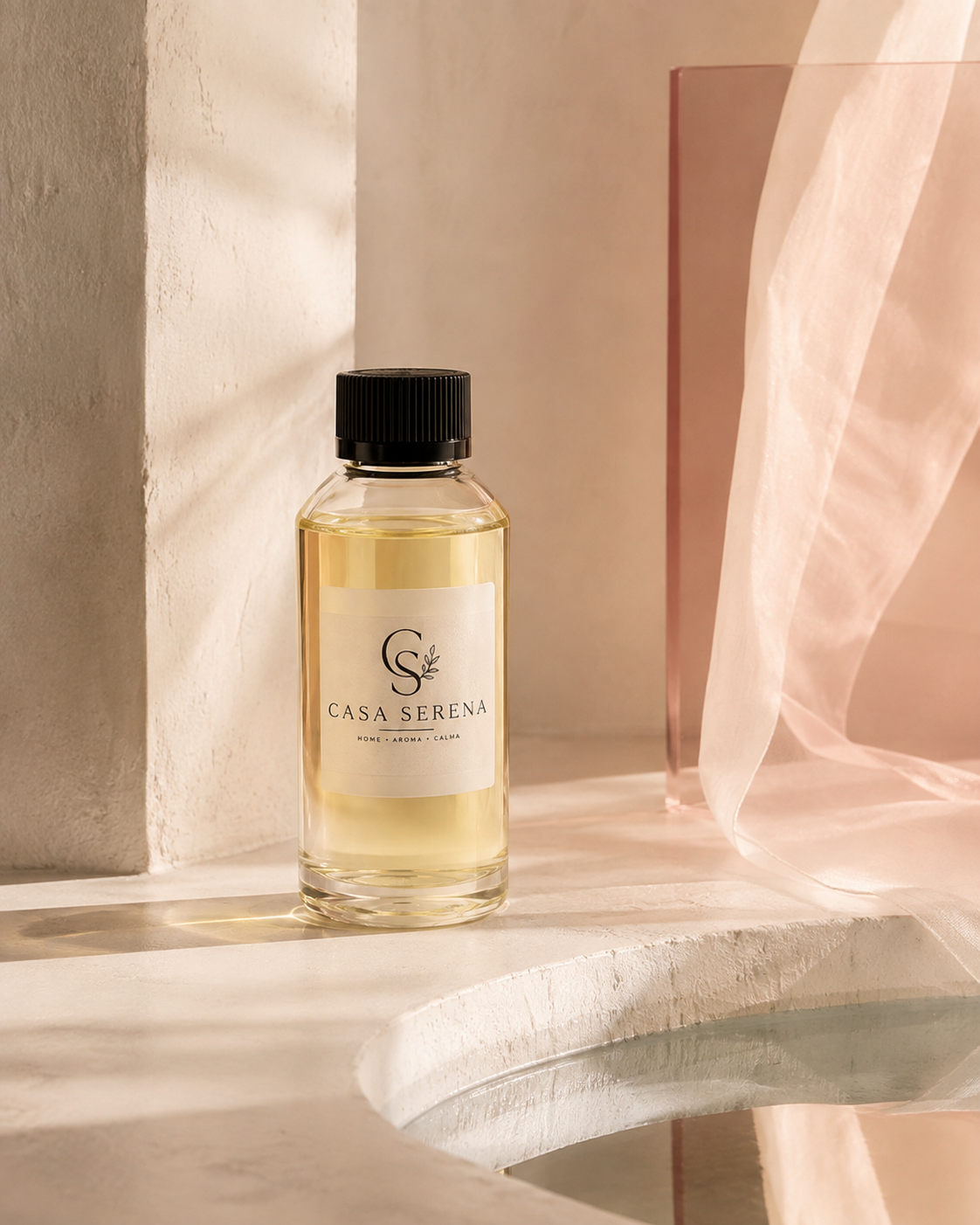 Aroma Casa Serena en una escena editorial